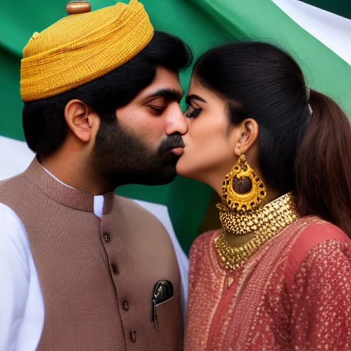  pakistan as male, India as Female, Kissing