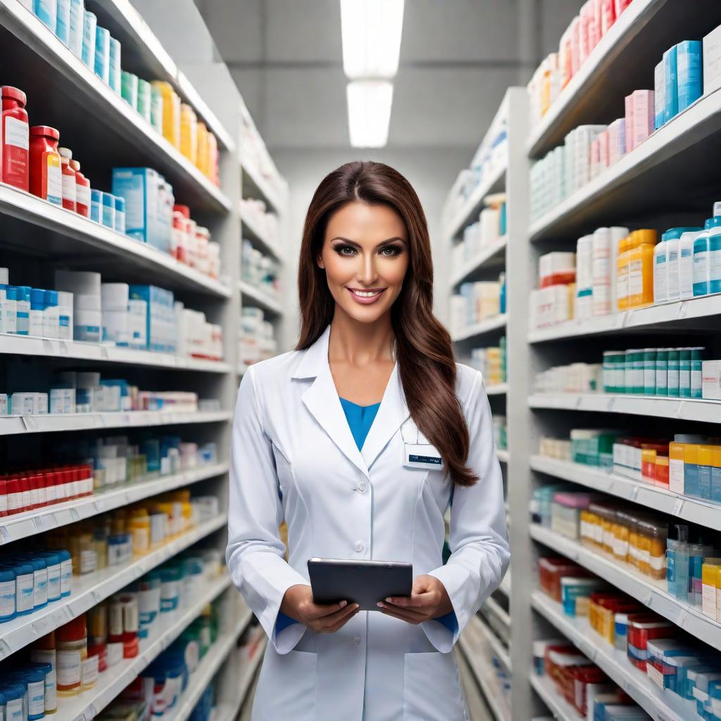  Develop a visual representation of key aspects of the business plan for the Pharmacy and Medical Supplies company, including customer service excellence, diverse product offerings, efficient operations, and strategic partnerships for success. The visualization should highlight the importance of these factors in achieving financial goals, operational details, and market analysis for sustained growth and competitiveness in the retail pharmacy and medical supplies industry. hyperrealistic, full body, detailed clothing, highly detailed, cinematic lighting, stunningly beautiful, intricate, sharp focus, f/1. 8, 85mm, (centered image composition), (professionally color graded), ((bright soft diffused light)), volumetric fog, trending on instagram, trending on tumblr, HDR 4K, 8K