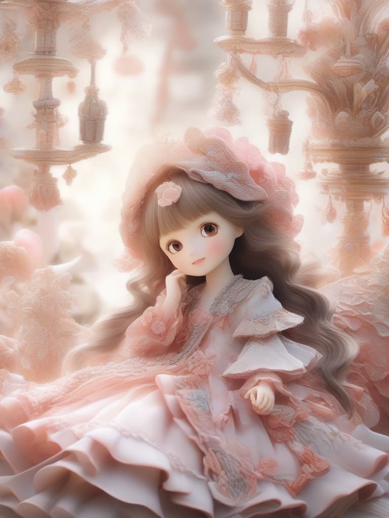  Cute, girl, happiness, frilly, masterpiece, best quality,8k,ultra detailed,high resolution,an extremely delicate and beautiful,hyper detail