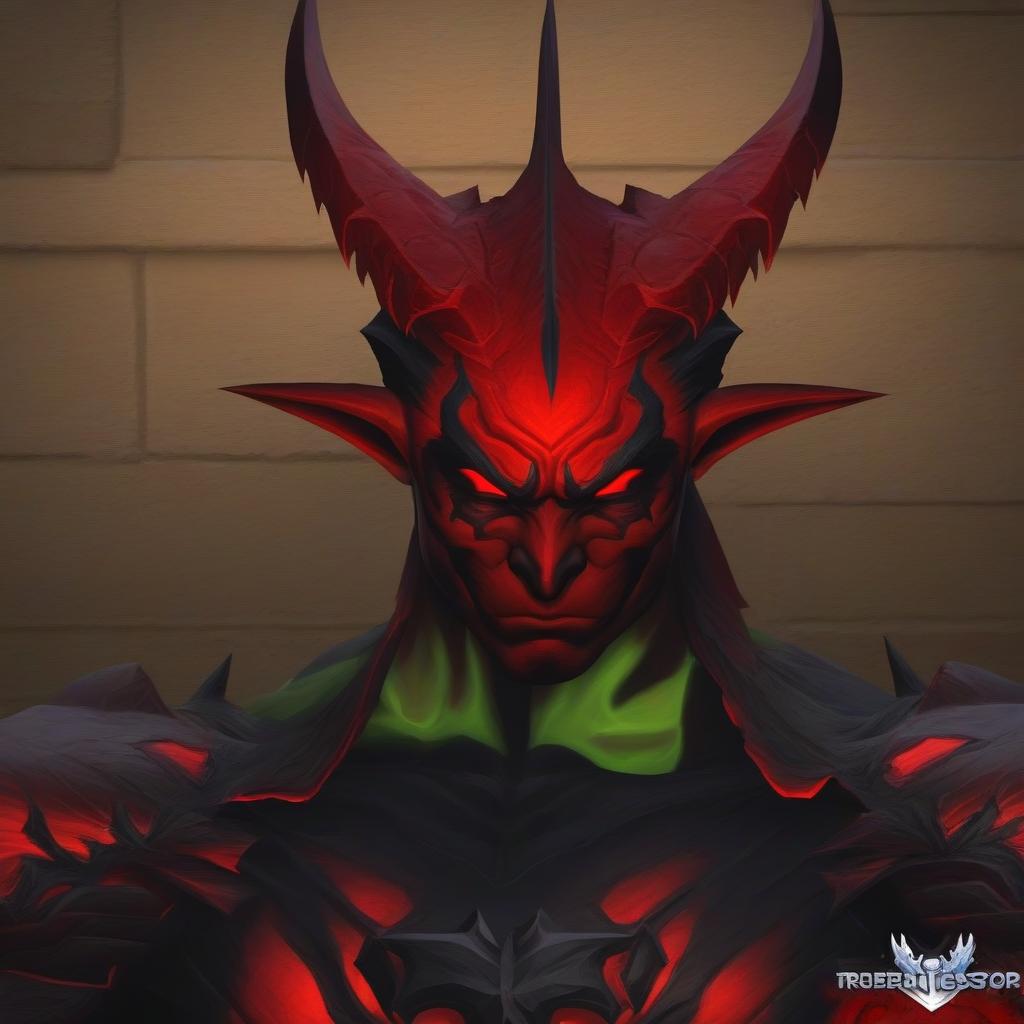  Shadow Fiend holds Aegis above his head