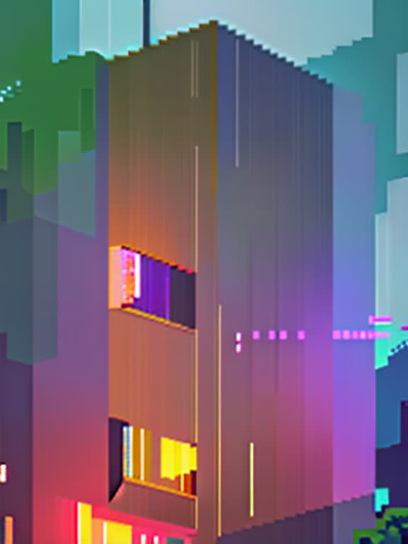  Abstract composition of pixels on the theme of exterior in interior. A room, nature, and street, architecture., (Pixel art) retro ,low resolution ,pixelated ,nostalgic hyperrealistic, full body, detailed clothing, highly detailed, cinematic lighting, stunningly beautiful, intricate, sharp focus, f/1. 8, 85mm, (centered image composition), (professionally color graded), ((bright soft diffused light)), volumetric fog, trending on instagram, trending on tumblr, HDR 4K, 8K