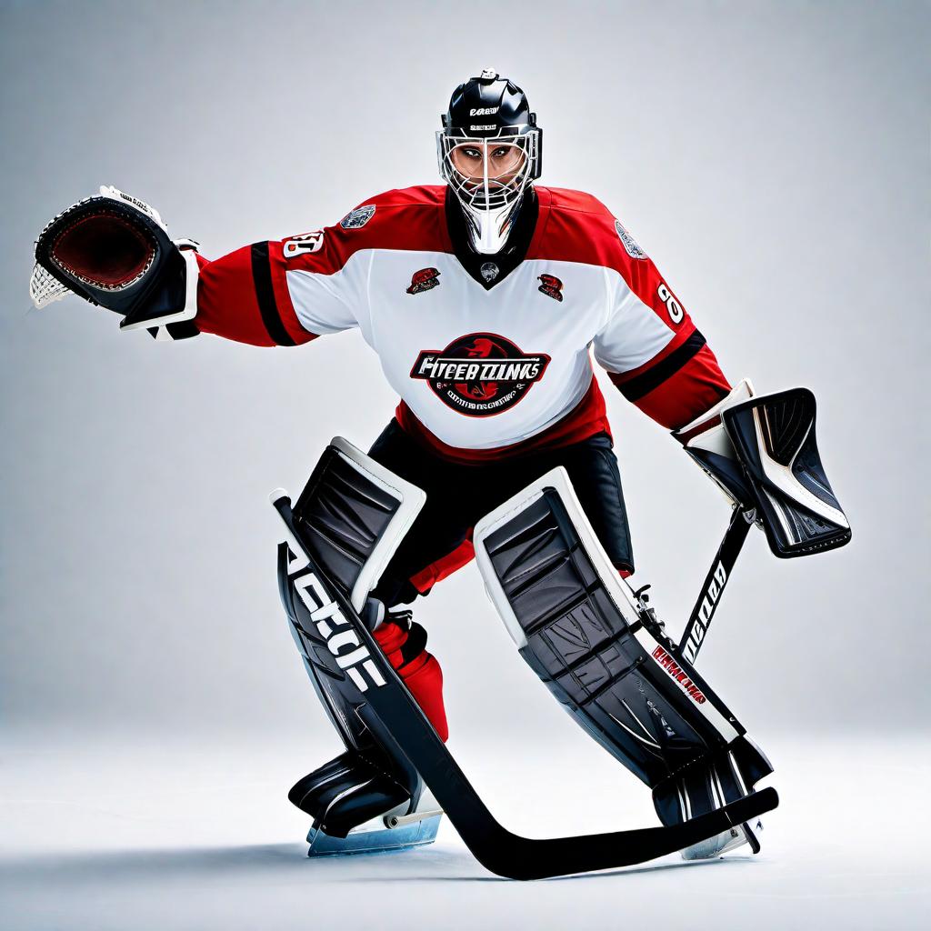  Create a sleek, bold, and stylish logo for DIRECT MOTION GOALTENDING, a goalie school, to be used on jerseys and the website. The design should convey professionalism and excellence in goalie training. hyperrealistic, full body, detailed clothing, highly detailed, cinematic lighting, stunningly beautiful, intricate, sharp focus, f/1. 8, 85mm, (centered image composition), (professionally color graded), ((bright soft diffused light)), volumetric fog, trending on instagram, trending on tumblr, HDR 4K, 8K