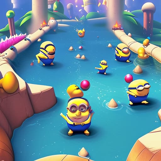  3 Minions In Super Mario World (more real)