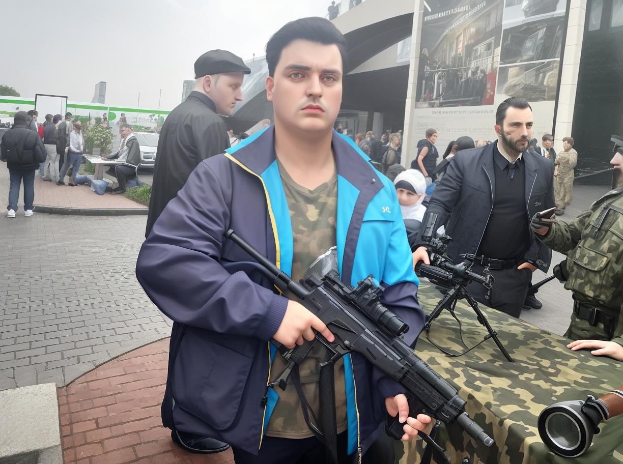  masterpiece, best quality, make this person look like a Schutzstaffel Officer from the Nazi Germany period, with a MP40 in his hands and full black SS uniform.