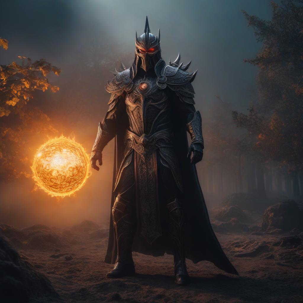  Evil sun. hyperrealistic, full body, detailed clothing, highly detailed, cinematic lighting, stunningly beautiful, intricate, sharp focus, f/1. 8, 85mm, (centered image composition), (professionally color graded), ((bright soft diffused light)), volumetric fog, trending on instagram, trending on tumblr, HDR 4K, 8K