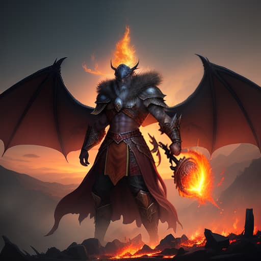  In the realm of ancient lore, Where shadows dans and spirits soar, A god of fire, fierce and bright, Rules the skies with blinding light. Dragons bow to his command, Giants fall at his demand. Elves and dwarves, in fear, unite, Against the blaze of endless night. Sun God, tyrant of the skies, With burning rage and fiery eyes. In your wrath, the world ingites, Darkness flees from your might. Phoenix rising from the flame, Spirits whispering his name. Forests burn and rivers dry, As the god consumes the sky. Demons tremble in their lairs, Fae abandon ancient cares. Human hearts filled with despair, Under Sun God's ruthless glare. In the ruins of the old world, Warriors stand with banners unfurled. Magic's last home, a desperate plea, To  hyperrealistic, full body, detailed clothing, highly detailed, cinematic lighting, stunningly beautiful, intricate, sharp focus, f/1. 8, 85mm, (centered image composition), (professionally color graded), ((bright soft diffused light)), volumetric fog, trending on instagram, trending on tumblr, HDR 4K, 8K