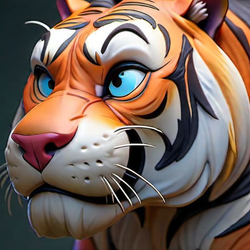  tiger muskey fish,pixar character ,pixar style, funny creature from parallel reality, (best quality), (masterpiece), (best lighting), (high detailed skin:1.0),( detailed eyes), 8k uhd, dslr, soft lighting, best quality, film grain, Fujifilm XT3, crazy salmon fish,side view, mounted on the wall hyperrealistic, full body, detailed clothing, highly detailed, cinematic lighting, stunningly beautiful, intricate, sharp focus, f/1. 8, 85mm, (centered image composition), (professionally color graded), ((bright soft diffused light)), volumetric fog, trending on instagram, trending on tumblr, HDR 4K, 8K