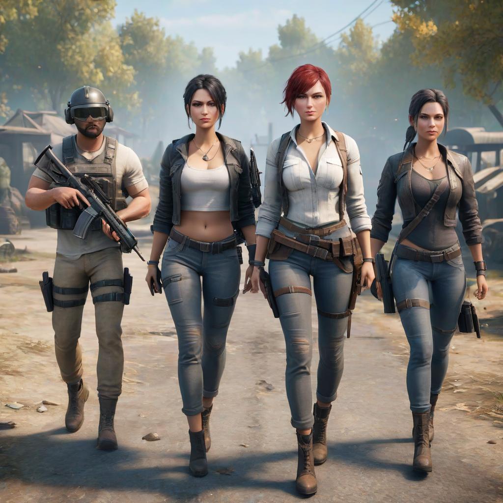  Real Family pubg mobile про большую семью hyperrealistic, full body, detailed clothing, highly detailed, cinematic lighting, stunningly beautiful, intricate, sharp focus, f/1. 8, 85mm, (centered image composition), (professionally color graded), ((bright soft diffused light)), volumetric fog, trending on instagram, trending on tumblr, HDR 4K, 8K