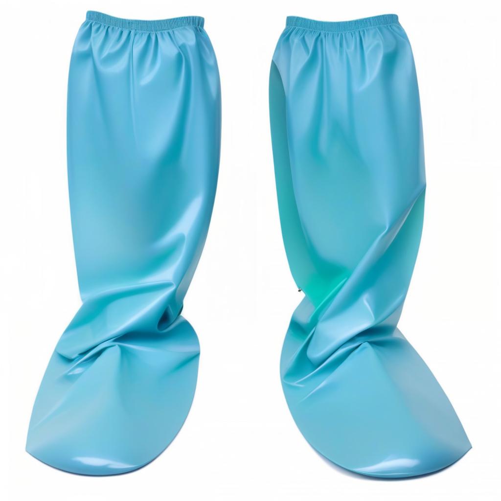  Remember how high surgical shorts with upper sleeves, made of glossy latex, look. The lower part, from the heel to the ankle, is dark green, and the upper part, from the ankle to the knee, is dark blue. ## Translation: Remember how high surgical shorts with upper sleeves made of glossy latex look. The lower part, from the heel to the ankle, is dark green, while the upper part, from the ankle to the knee, is dark blue. hyperrealistic, full body, detailed clothing, highly detailed, cinematic lighting, stunningly beautiful, intricate, sharp focus, f/1. 8, 85mm, (centered image composition), (professionally color graded), ((bright soft diffused light)), volumetric fog, trending on instagram, trending on tumblr, HDR 4K, 8K