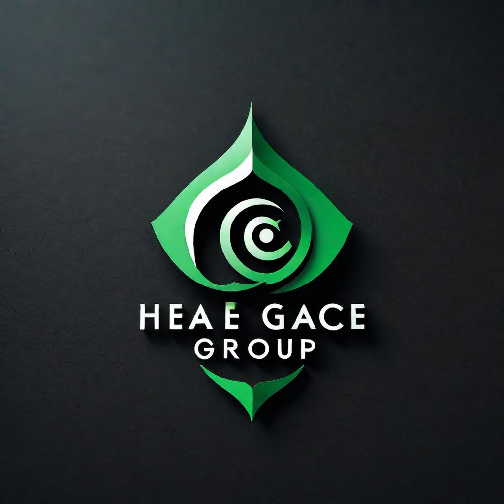  A professional and sleek logo for 'The Grace Group of Companies, LLC' in the financial and insurance product services sector. Use black and green colors. The design should convey trust, reliability, and sophistication. The logo should include the full name 'The Grace Group of Companies, LLC' spelled out. Consider using elegant fonts and possibly incorporating imagery such as shields, financial symbols, or abstract shapes that indicate growth and protection. hyperrealistic, full body, detailed clothing, highly detailed, cinematic lighting, stunningly beautiful, intricate, sharp focus, f/1. 8, 85mm, (centered image composition), (professionally color graded), ((bright soft diffused light)), volumetric fog, trending on instagram, trending on tumblr, HDR 4K, 8K