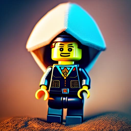  lego cute small gaming character hyperrealistic, full body, detailed clothing, highly detailed, cinematic lighting, stunningly beautiful, intricate, sharp focus, f/1. 8, 85mm, (centered image composition), (professionally color graded), ((bright soft diffused light)), volumetric fog, trending on instagram, trending on tumblr, HDR 4K, 8K