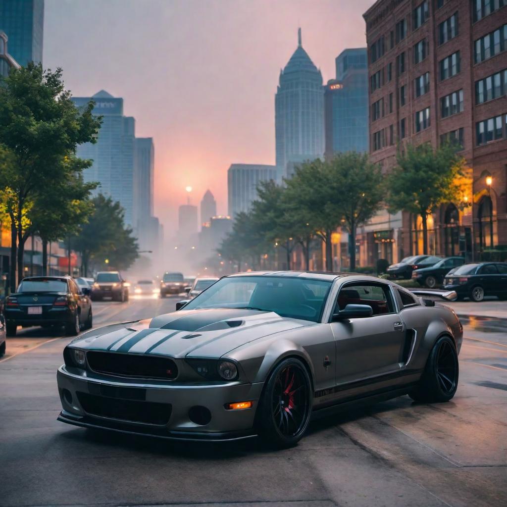  Setting of GTA in Atlanta video hyperrealistic, full body, detailed clothing, highly detailed, cinematic lighting, stunningly beautiful, intricate, sharp focus, f/1. 8, 85mm, (centered image composition), (professionally color graded), ((bright soft diffused light)), volumetric fog, trending on instagram, trending on tumblr, HDR 4K, 8K