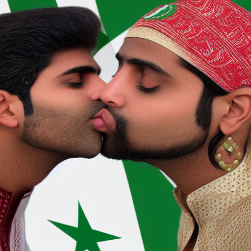  pakistan as male, Oman as Female, kissing