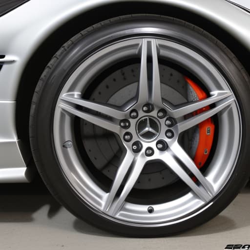  Silver 2007 Mercedes sl550 black rims