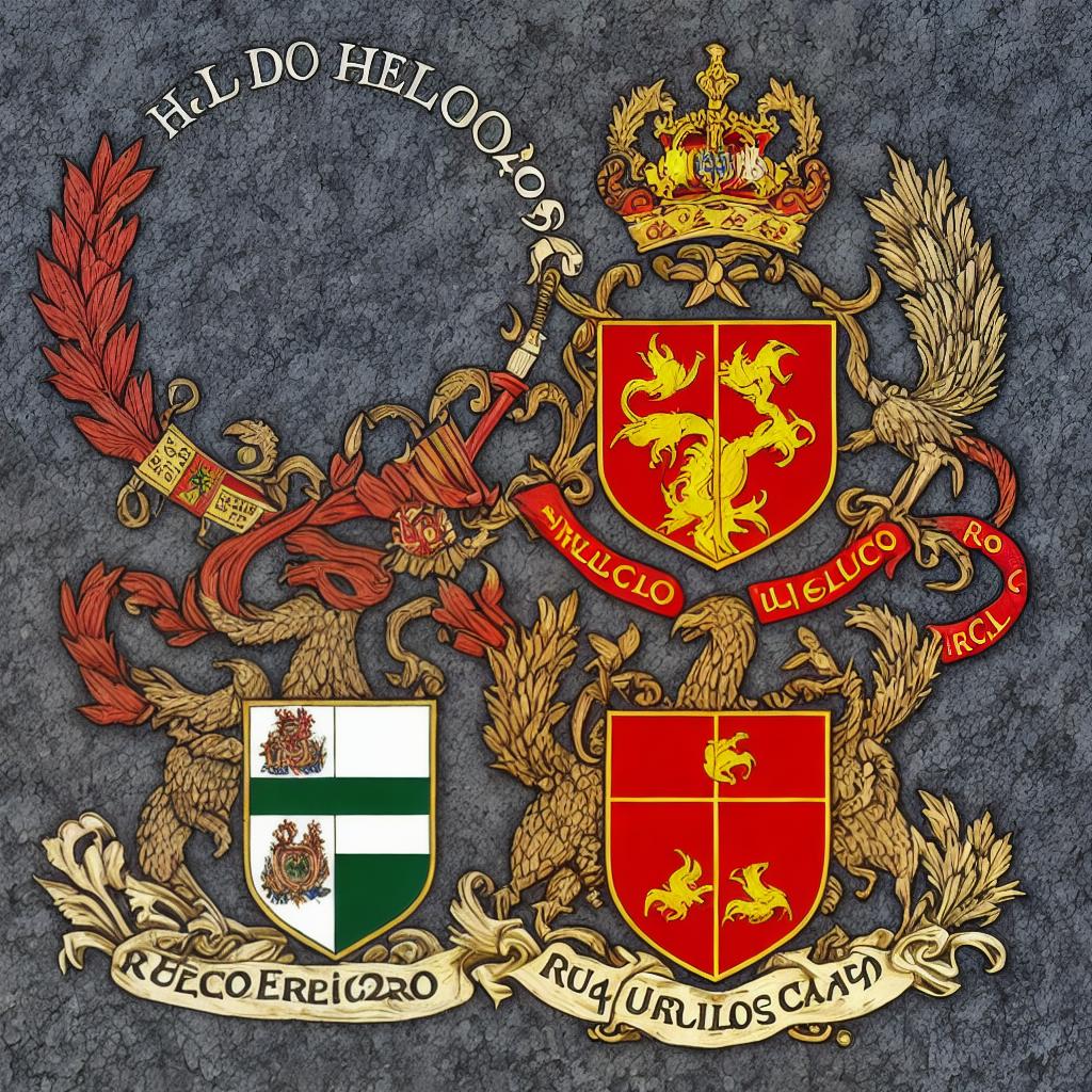  escudo heráldico con iniciales RFA