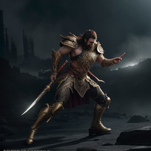  Thorfin fighting against poverty hyperrealistic, full body, detailed clothing, highly detailed, cinematic lighting, stunningly beautiful, intricate, sharp focus, f/1. 8, 85mm, (centered image composition), (professionally color graded), ((bright soft diffused light)), volumetric fog, trending on instagram, trending on tumblr, HDR 4K, 8K