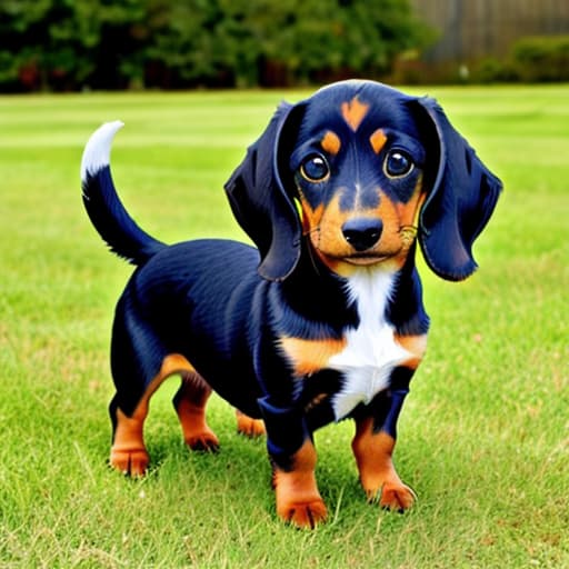  Cute dachshund