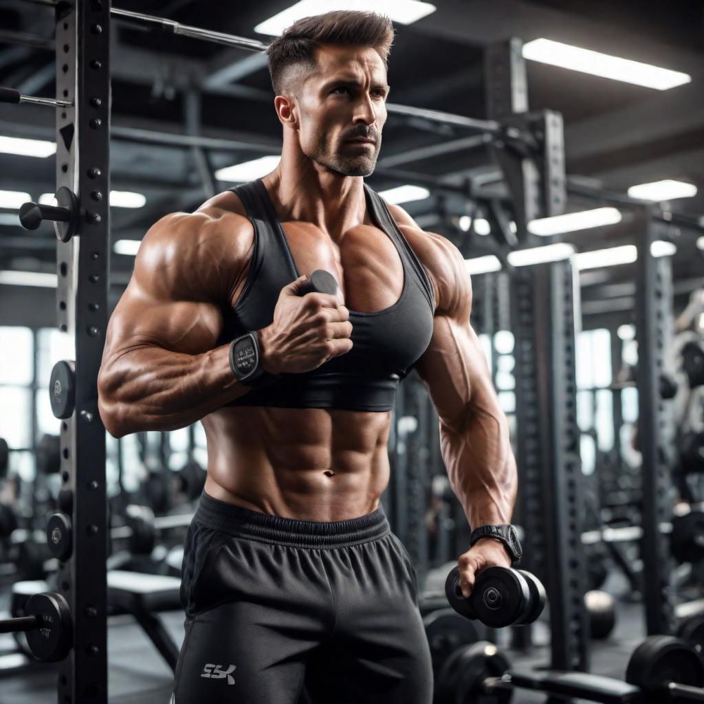  Generate an image of a man training his upper chest with high intensity, showcasing the focus and effort during the workout session. hyperrealistic, full body, detailed clothing, highly detailed, cinematic lighting, stunningly beautiful, intricate, sharp focus, f/1. 8, 85mm, (centered image composition), (professionally color graded), ((bright soft diffused light)), volumetric fog, trending on instagram, trending on tumblr, HDR 4K, 8K