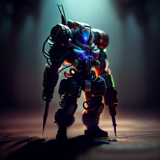 estilovintedois mini size gaming character hyperrealistic, full body, detailed clothing, highly detailed, cinematic lighting, stunningly beautiful, intricate, sharp focus, f/1. 8, 85mm, (centered image composition), (professionally color graded), ((bright soft diffused light)), volumetric fog, trending on instagram, trending on tumblr, HDR 4K, 8K