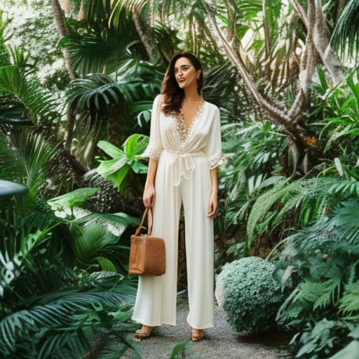 analog style Tropical Paradise hyperrealistic, full body, detailed clothing, highly detailed, cinematic lighting, stunningly beautiful, intricate, sharp focus, f/1. 8, 85mm, (centered image composition), (professionally color graded), ((bright soft diffused light)), volumetric fog, trending on instagram, trending on tumblr, HDR 4K, 8K