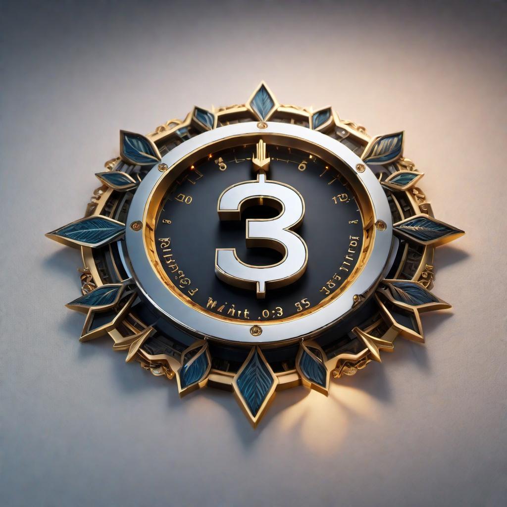  A business logo that symbolizes digital wealth creation. The design should prominently feature the numbers 3, 6, and 9. It should include elements that represent digital marketing, wealth, and innovation, such as a currency symbol, digital data streams, or a computer mouse. The color scheme should be modern and professional. hyperrealistic, full body, detailed clothing, highly detailed, cinematic lighting, stunningly beautiful, intricate, sharp focus, f/1. 8, 85mm, (centered image composition), (professionally color graded), ((bright soft diffused light)), volumetric fog, trending on instagram, trending on tumblr, HDR 4K, 8K