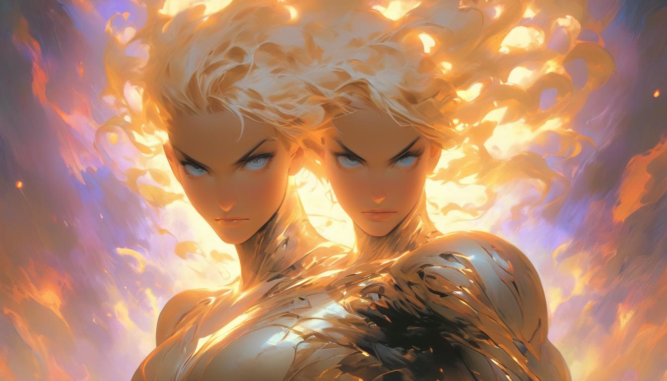  hyperrealism,fantasy aesthetic1woman, large busted attractive blonde arian female humanoid, meditative pose, surrounded by swirling energies, ethereal background, sense of spiritual progression, high tech clothing clad in sleek, futuristic costume with metallic accents and form fitting designs, marvel superhero comics style, unreal engine rendering