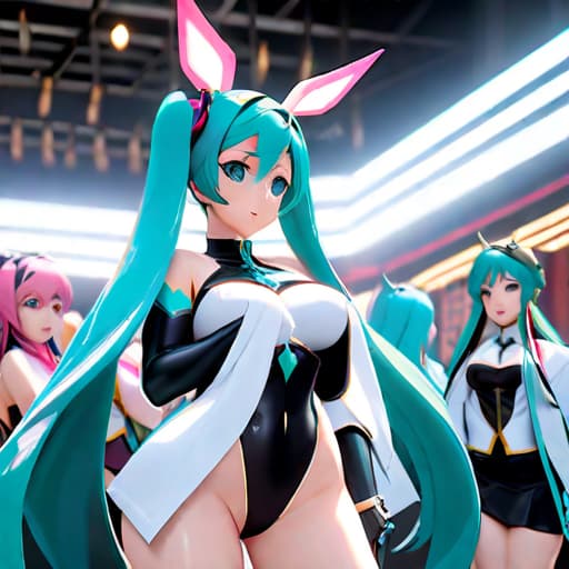  初音ミク、正面、露出、乳首、全裸、裸、巨乳、超巨大乳、ピンクパンティ、縞々パンティ、全身体、座る、開脚 hyperrealistic, full body, detailed clothing, highly detailed, cinematic lighting, stunningly beautiful, intricate, sharp focus, f/1. 8, 85mm, (centered image composition), (professionally color graded), ((bright soft diffused light)), volumetric fog, trending on instagram, trending on tumblr, HDR 4K, 8K