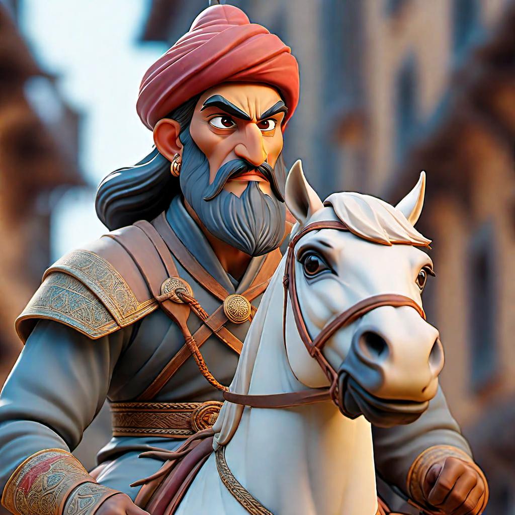  Ibn Battuta is traveling in the Anatolian geography. hyperrealistic, full body, detailed clothing, highly detailed, cinematic lighting, stunningly beautiful, intricate, sharp focus, f/1. 8, 85mm, (centered image composition), (professionally color graded), ((bright soft diffused light)), volumetric fog, trending on instagram, trending on tumblr, HDR 4K, 8K