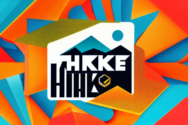  vector logo design with the word "Hike"