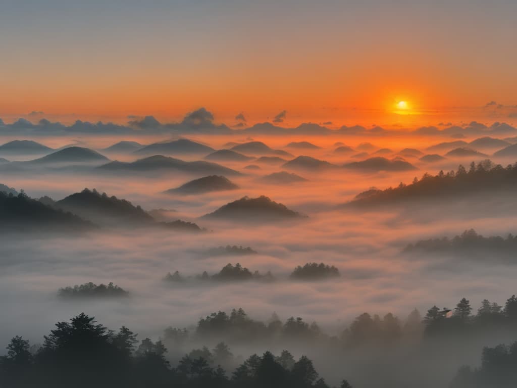  misty sunrise