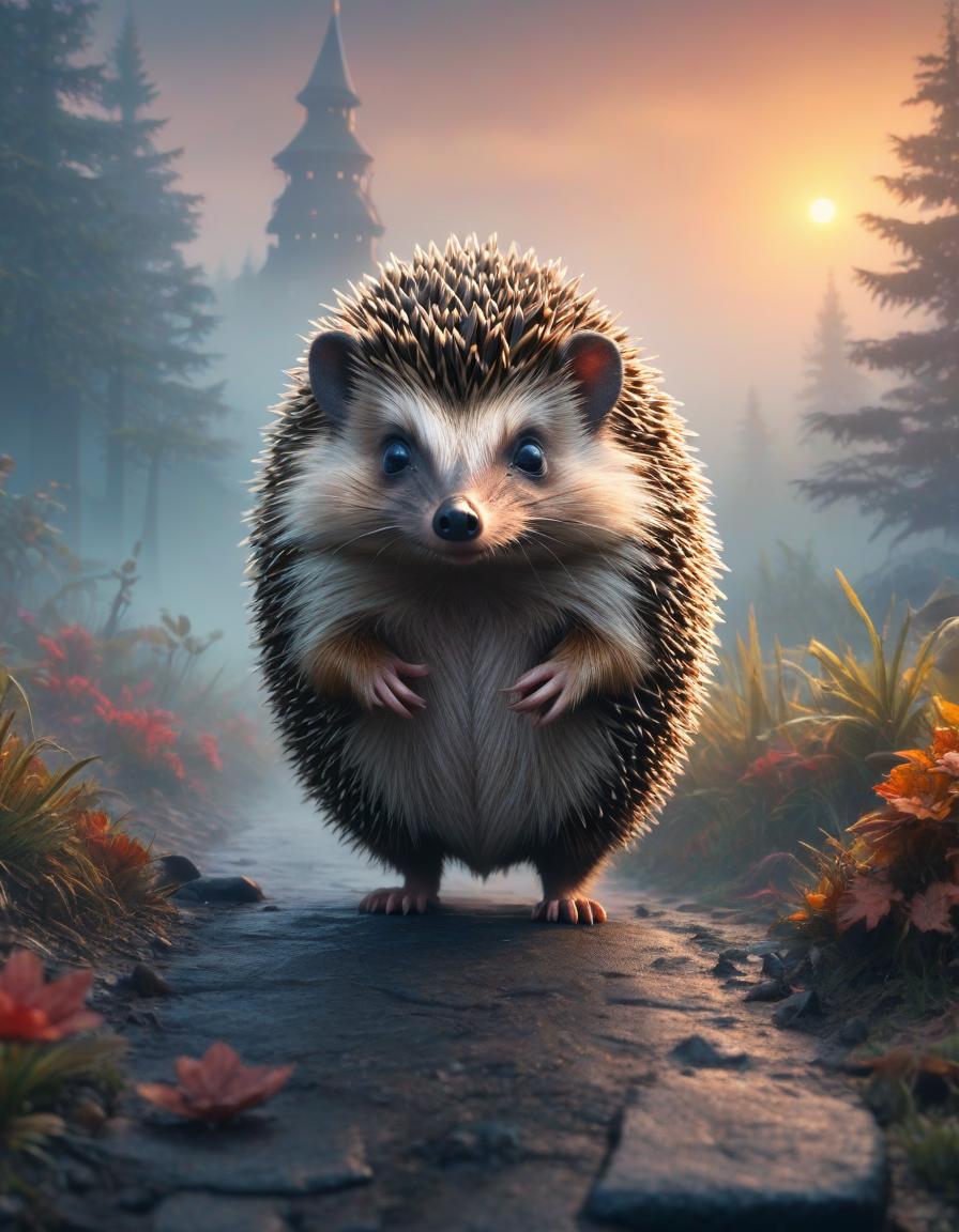  retro game art Hedgehog in the fog Russian cartoon . 16 bit, vibrant colors, pixelated, nostalgic, charming, fun hyperrealistic, full body, detailed clothing, highly detailed, cinematic lighting, stunningly beautiful, intricate, sharp focus, f/1. 8, 85mm, (centered image composition), (professionally color graded), ((bright soft diffused light)), volumetric fog, trending on instagram, trending on tumblr, HDR 4K, 8K