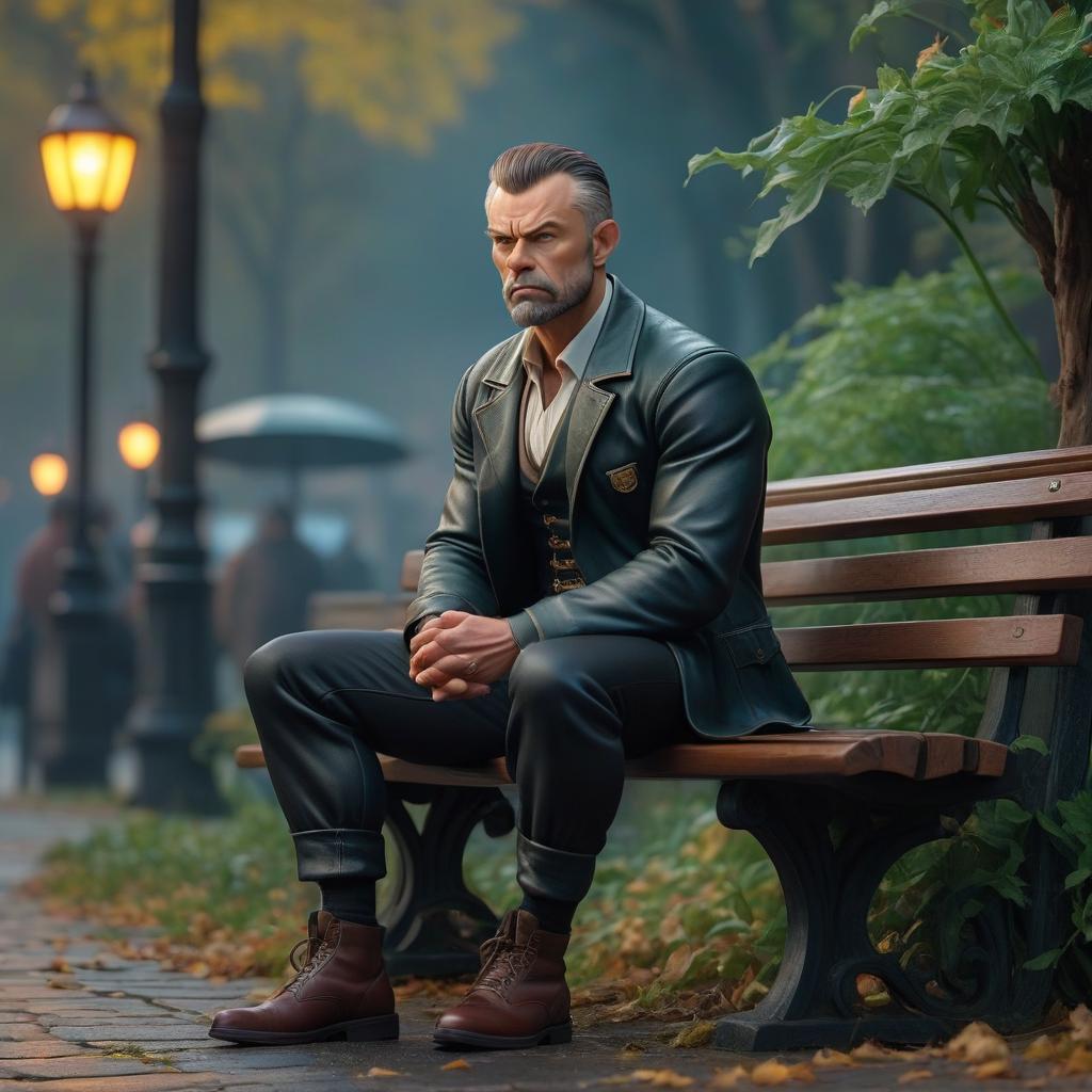  Onion Pierre, sad, sitting, waiting on a bench. hyperrealistic, full body, detailed clothing, highly detailed, cinematic lighting, stunningly beautiful, intricate, sharp focus, f/1. 8, 85mm, (centered image composition), (professionally color graded), ((bright soft diffused light)), volumetric fog, trending on instagram, trending on tumblr, HDR 4K, 8K