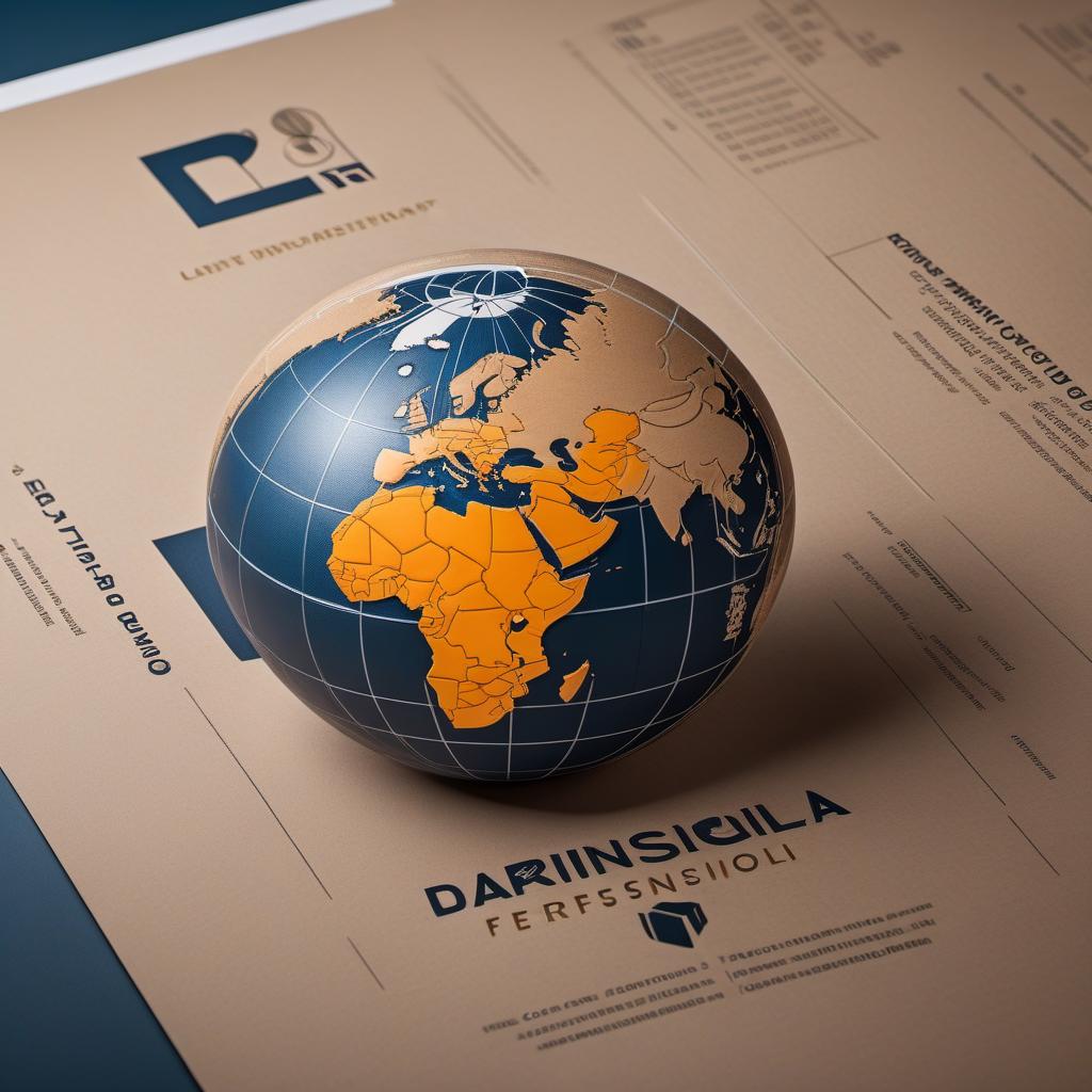  Create a modern and professional business logo for Darriusworldwide L.L.C. management firm. The logo should convey a sense of global reach, professionalism, and trustworthiness. Use a sleek and sophisticated color palette, incorporating elements like a globe or world map, and subtle references to management and corporate growth. hyperrealistic, full body, detailed clothing, highly detailed, cinematic lighting, stunningly beautiful, intricate, sharp focus, f/1. 8, 85mm, (centered image composition), (professionally color graded), ((bright soft diffused light)), volumetric fog, trending on instagram, trending on tumblr, HDR 4K, 8K