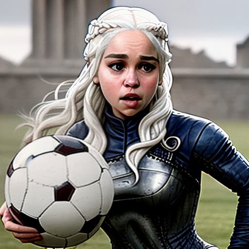  DAENERYS TARGARYEN PLAYING SOCCER WITH TERMINATOR