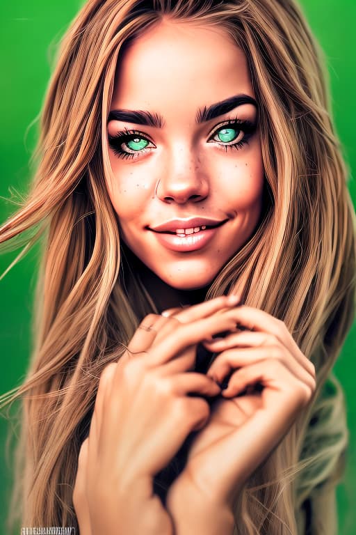  Charly Jordan, ultra realistic photography, detailed image, the background is green; Perfect face, ultra realistic face, realistic body, beautiful face and eyes, erotic body, naked, Sexy pose, Dynamic pose,