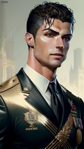  Cristiano ronaldo as , masterpieces, top quality, best quality, official art, beautiful and aesthetic, realistic, 4K, 8K