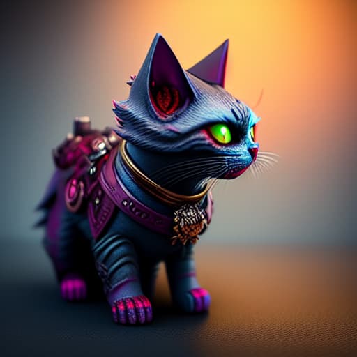  zombie cat mini gaming character hyperrealistic, full body, detailed clothing, highly detailed, cinematic lighting, stunningly beautiful, intricate, sharp focus, f/1. 8, 85mm, (centered image composition), (professionally color graded), ((bright soft diffused light)), volumetric fog, trending on instagram, trending on tumblr, HDR 4K, 8K