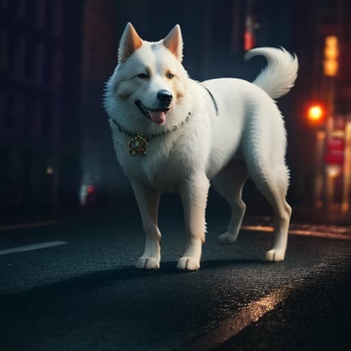  imagine a dog hyperrealistic, full body, detailed clothing, highly detailed, cinematic lighting, stunningly beautiful, intricate, sharp focus, f/1. 8, 85mm, (centered image composition), (professionally color graded), ((bright soft diffused light)), volumetric fog, trending on instagram, trending on tumblr, HDR 4K, 8K