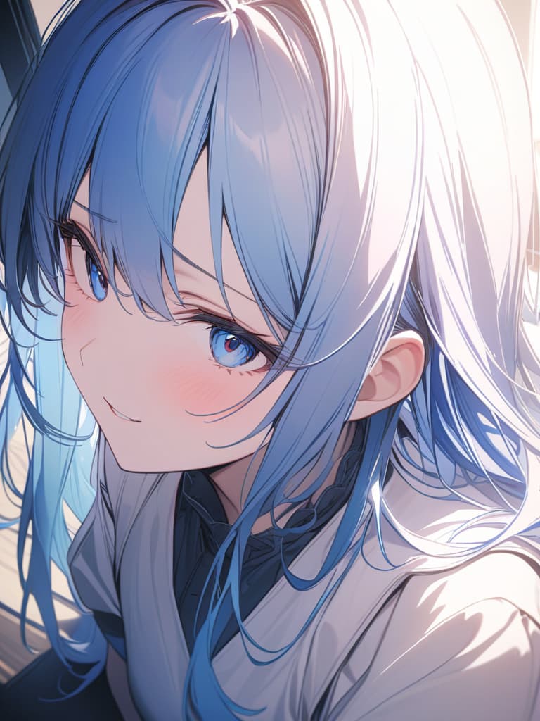  Goddess, God, blue hair, cheeky, masterpiece, best quality,8k,ultra detailed,high resolution,an extremely delicate and beautiful,hyper detail