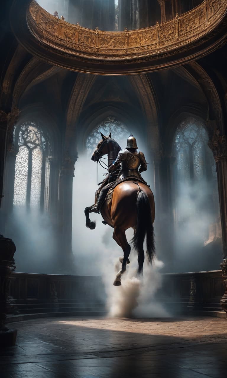  atmospheric castle, knights on horses, detailed sketching, double exposure, frame overlapping, epic, stellar vortex, painting, high resolution, beautiful, frame aesthetics, depth of field, many details, dark tones, bright colors, hyperrealistic, ultra HD, fantasy art, 30mm lens, 1/250s, f/2.8, ISO 100, 4k hyperrealistic, full body, detailed clothing, highly detailed, cinematic lighting, stunningly beautiful, intricate, sharp focus, f/1. 8, 85mm, (centered image composition), (professionally color graded), ((bright soft diffused light)), volumetric fog, trending on instagram, trending on tumblr, HDR 4K, 8K