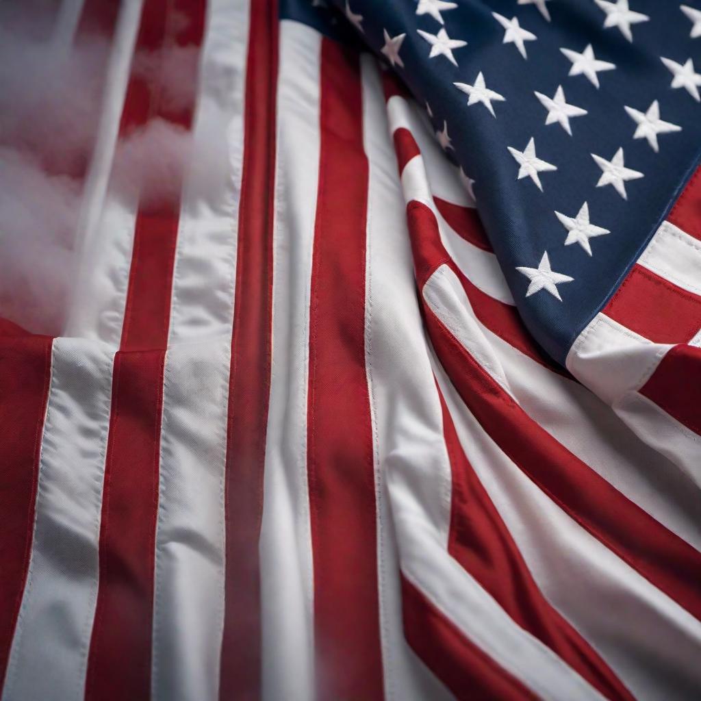  Generate an image of an upside down American flag. hyperrealistic, full body, detailed clothing, highly detailed, cinematic lighting, stunningly beautiful, intricate, sharp focus, f/1. 8, 85mm, (centered image composition), (professionally color graded), ((bright soft diffused light)), volumetric fog, trending on instagram, trending on tumblr, HDR 4K, 8K