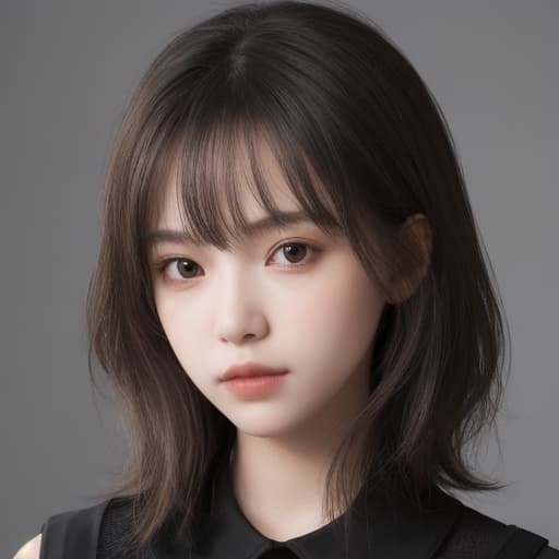  girl, best quality, solo, headshot, simple background