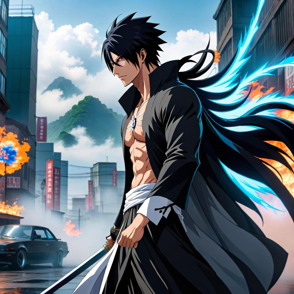  anime artwork Soi Fong from Bleach . anime style, key visual, vibrant, studio anime, highly detailed hyperrealistic, full body, detailed clothing, highly detailed, cinematic lighting, stunningly beautiful, intricate, sharp focus, f/1. 8, 85mm, (centered image composition), (professionally color graded), ((bright soft diffused light)), volumetric fog, trending on instagram, trending on tumblr, HDR 4K, 8K