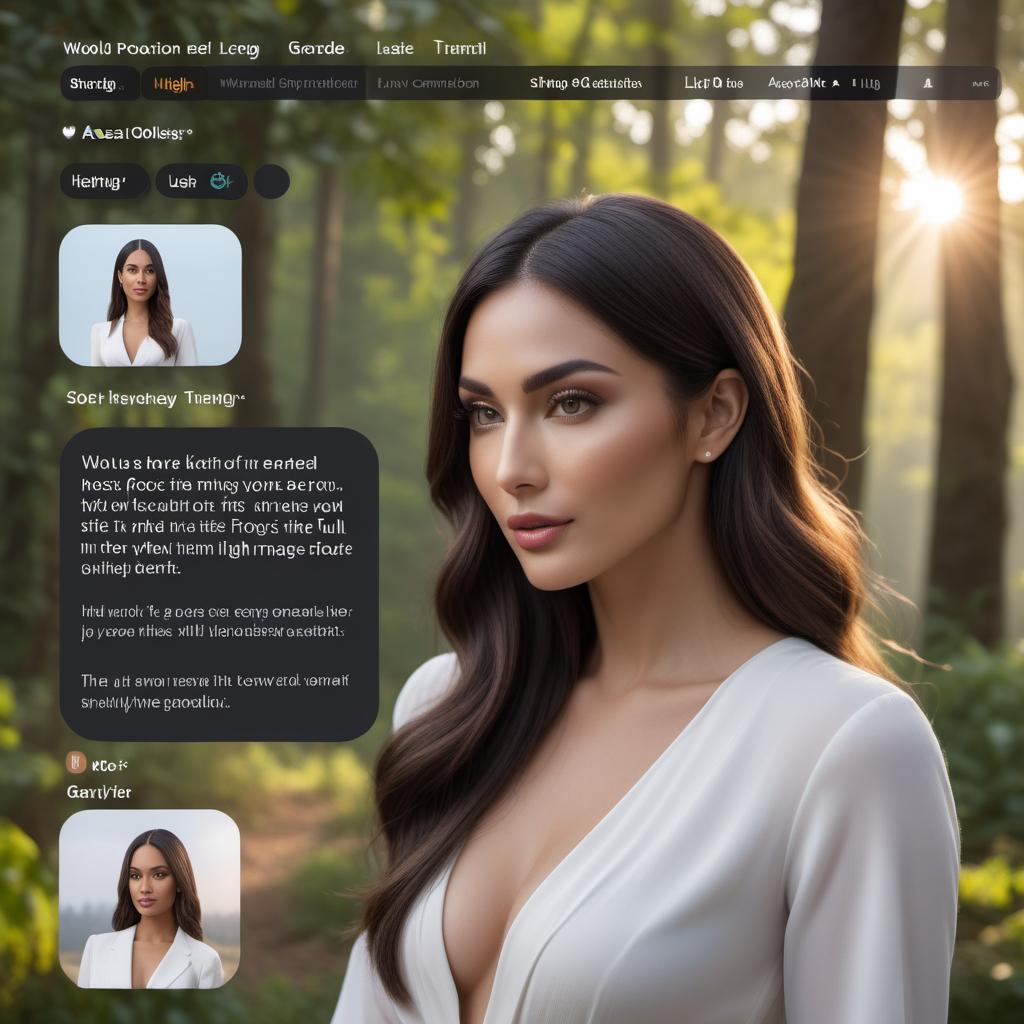  A chat interface where an AI assistant is asking the user to describe what kind of image they would like generated, with the AI assistant mentioning the importance of a detailed description for better results. The background can be light and the text bubbles can be clear and easy to read. hyperrealistic, full body, detailed clothing, highly detailed, cinematic lighting, stunningly beautiful, intricate, sharp focus, f/1. 8, 85mm, (centered image composition), (professionally color graded), ((bright soft diffused light)), volumetric fog, trending on instagram, trending on tumblr, HDR 4K, 8K