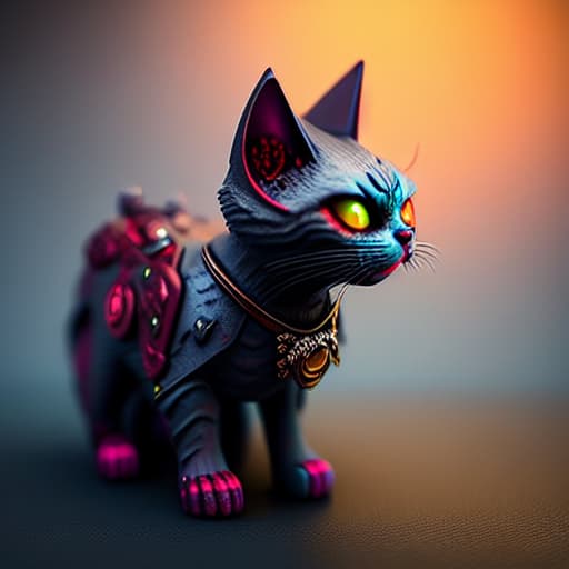  zombie cat mini gaming character token hyperrealistic, full body, detailed clothing, highly detailed, cinematic lighting, stunningly beautiful, intricate, sharp focus, f/1. 8, 85mm, (centered image composition), (professionally color graded), ((bright soft diffused light)), volumetric fog, trending on instagram, trending on tumblr, HDR 4K, 8K