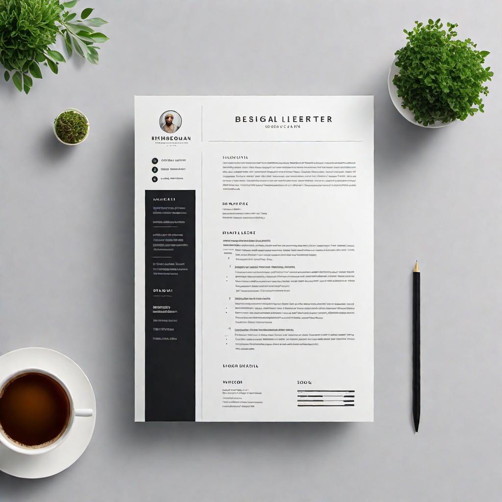  Design a professional and clean cover letter for a business job position. Include space for the recipient's address, date, salutation, introduction, body paragraphs, conclusion, and signature. Use a simple and elegant layout with a modern business theme. hyperrealistic, full body, detailed clothing, highly detailed, cinematic lighting, stunningly beautiful, intricate, sharp focus, f/1. 8, 85mm, (centered image composition), (professionally color graded), ((bright soft diffused light)), volumetric fog, trending on instagram, trending on tumblr, HDR 4K, 8K