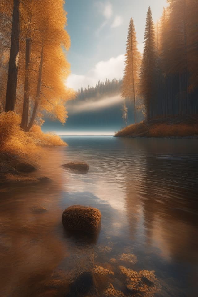  ((Lake Only Color: 1.4)){{Sepia,Monochrome World: 1.4}},Super Detail,8k,High Resolution,Absurd,Adopted,Detail,Delicate Composition,Cinematic Angle,Bold Composition,Detailed,{{Lake Only Color: 1.4}}((Sepia,Monochrome Photography,Landscape Photography)){{Woodland,Lake,Quietlake surface,big sky,blue sky,wide open sky}},top quality,masterpiece, hyperrealistic, full body, detailed clothing, highly detailed, cinematic lighting, stunningly beautiful, intricate, sharp focus, f/1. 8, 85mm, (centered image composition), (professionally color graded), ((bright soft diffused light)), volumetric fog, trending on instagram, trending on tumblr, HDR 4K, 8K