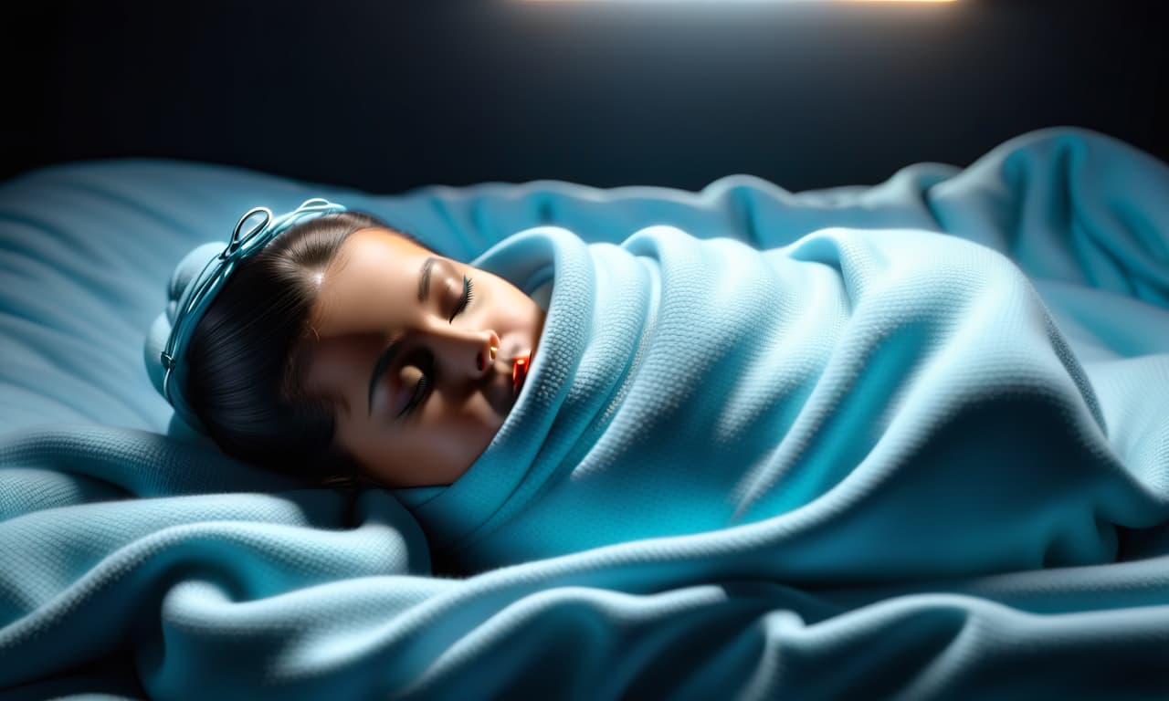  professional 3d model in crib in warm blanked bondage swaddle swaddled swaddling . octane render, highly detailed, volumetric, dramatic lighting hyperrealistic, full body, detailed clothing, highly detailed, cinematic lighting, stunningly beautiful, intricate, sharp focus, f/1. 8, 85mm, (centered image composition), (professionally color graded), ((bright soft diffused light)), volumetric fog, trending on instagram, trending on tumblr, HDR 4K, 8K