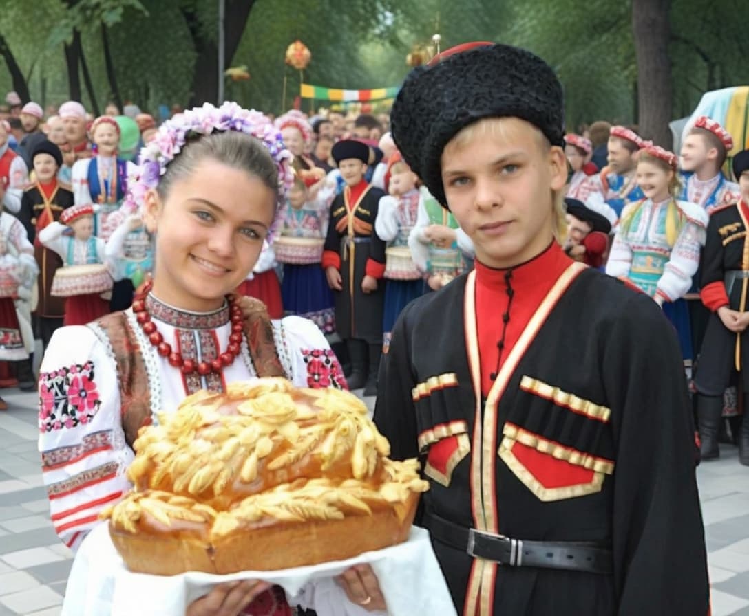  professional 3d model A boy and a girl in Cossack uniform of the Kuban region, joyful faces, a face with freckles, a smile on the face, a girl with dark hair, a boy with dark hair, on a white background, cartoony 3D, 3D model. . octane render, highly detailed, volumetric, dramatic lighting hyperrealistic, full body, detailed clothing, highly detailed, cinematic lighting, stunningly beautiful, intricate, sharp focus, f/1. 8, 85mm, (centered image composition), (professionally color graded), ((bright soft diffused light)), volumetric fog, trending on instagram, trending on tumblr, HDR 4K, 8K