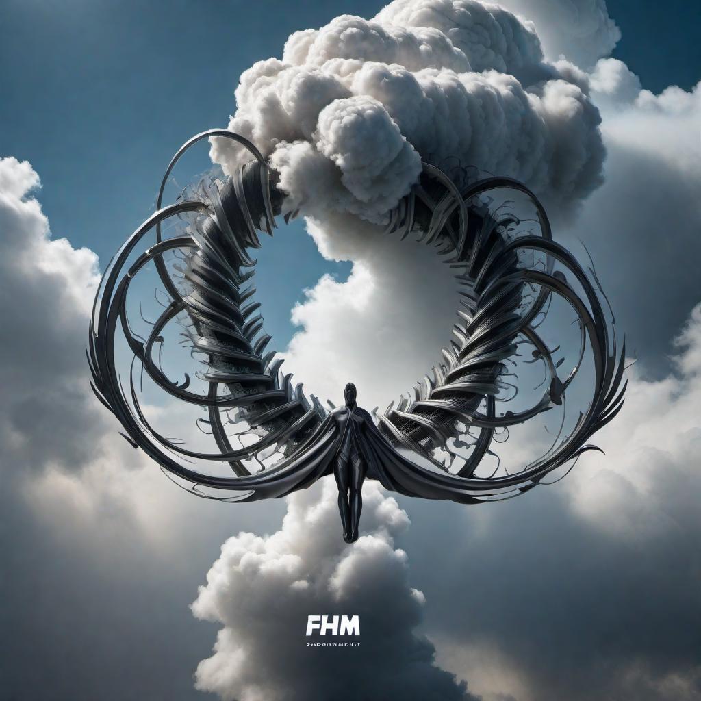  The letters 'FHM' forming the shape of a tornado. The design should creatively incorporate the letters into a dynamic, swirling pattern that resembles a tornado. The logo needs to have a sense of movement and power, with the letters 'FHM' seamlessly integrated into the tornado's vortex. The overall aesthetic should be modern and impactful, suitable for branding. hyperrealistic, full body, detailed clothing, highly detailed, cinematic lighting, stunningly beautiful, intricate, sharp focus, f/1. 8, 85mm, (centered image composition), (professionally color graded), ((bright soft diffused light)), volumetric fog, trending on instagram, trending on tumblr, HDR 4K, 8K